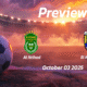 Al Ittihad vs El Mokawloon: Preview – Team News, Line-ups, Prediction and Tips | October 03 17:00 (GMT)
