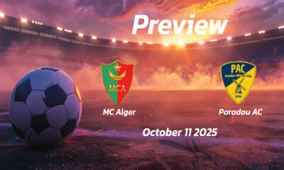MC Alger vs Paradou AC: Preview – Team News, Line-ups, Prediction and Tips | October 11 17:00 GMT