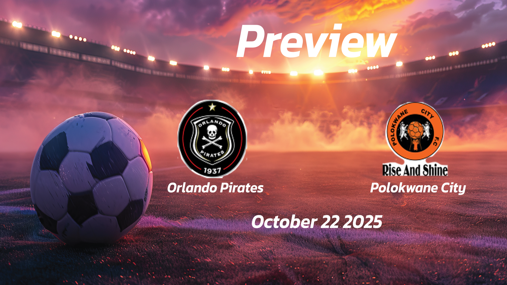Orlando Pirates vs Polokwane City: Preview – Team News, Line-ups, Prediction, and Tips | October 22 17:30 (GMT) Orlando Pirates vs Polokwane City: Preview – Team News, Line-ups, Prediction, and Tips | October 22 17:30 (GMT)