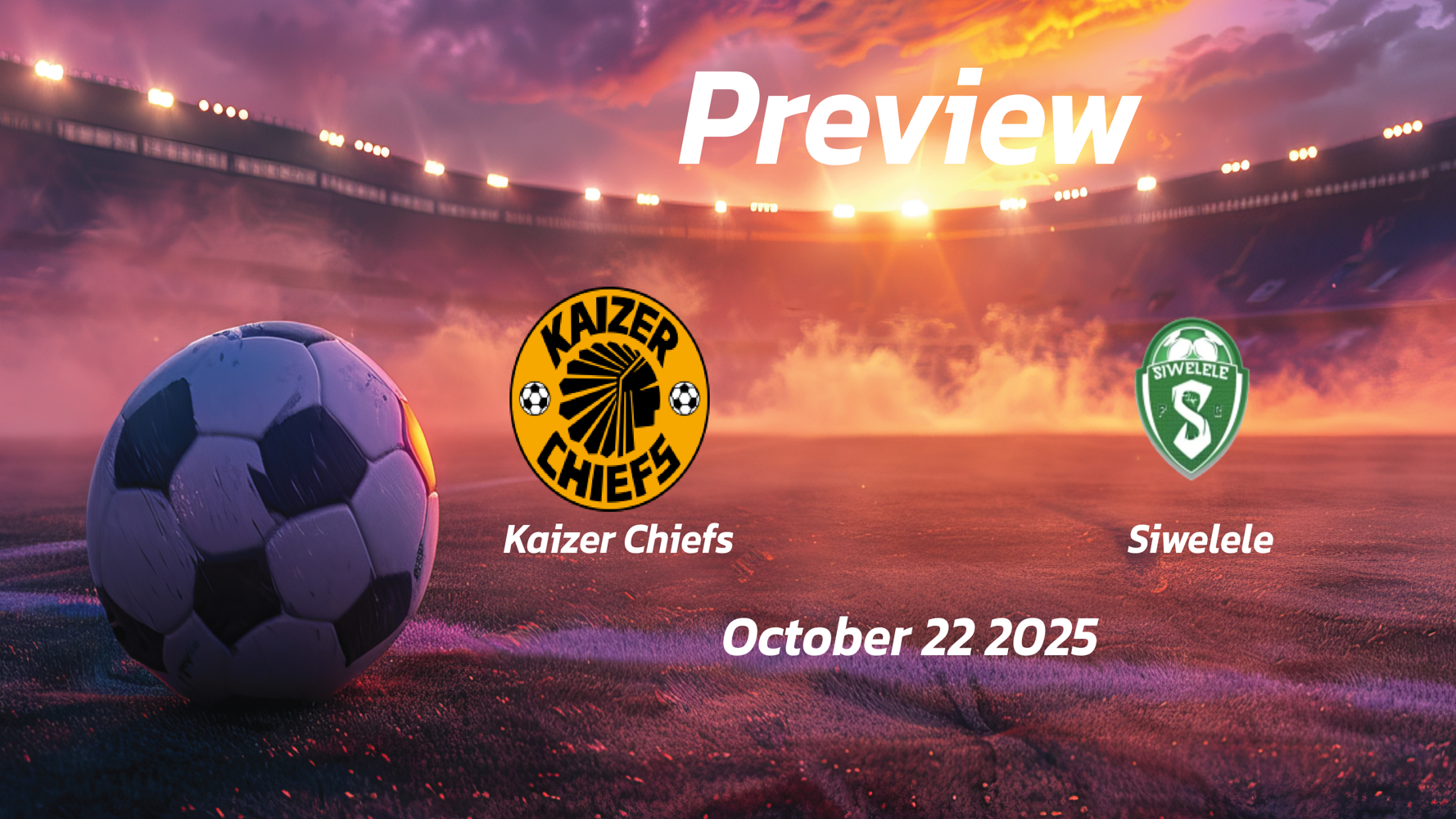 Kaizer Chiefs vs Siwelele: Preview – Team News, Line-ups, Prediction and Tips | October 22 17:30 (GMT) Kaizer Chiefs vs Siwelele: Preview – Team News, Line-ups, Prediction and Tips | October 22 17:30 (GMT)
