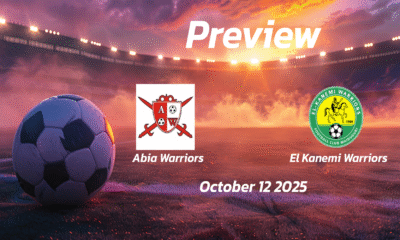 Abia Warriors vs El Kanemi Warriors: Preview – Team News, Line-ups, Prediction and Tips | October 12 15:00 (GMT)