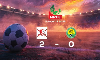 Abia Warriors vs El Kanemi Warriors NPFL Match: Abia Warriors Secure Victory with 2-0 Win on 2025-10-12