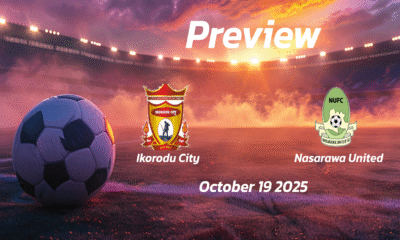 Ikorodu City vs Nasarawa United: Preview – Team News, Line-ups, Prediction and Tips | October 19 15:00 (GMT)
