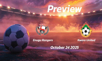 Enugu Rangers vs Kwara United: Preview – Team News, Line-ups, Prediction and Tips | October 24 15:00 (GMT)