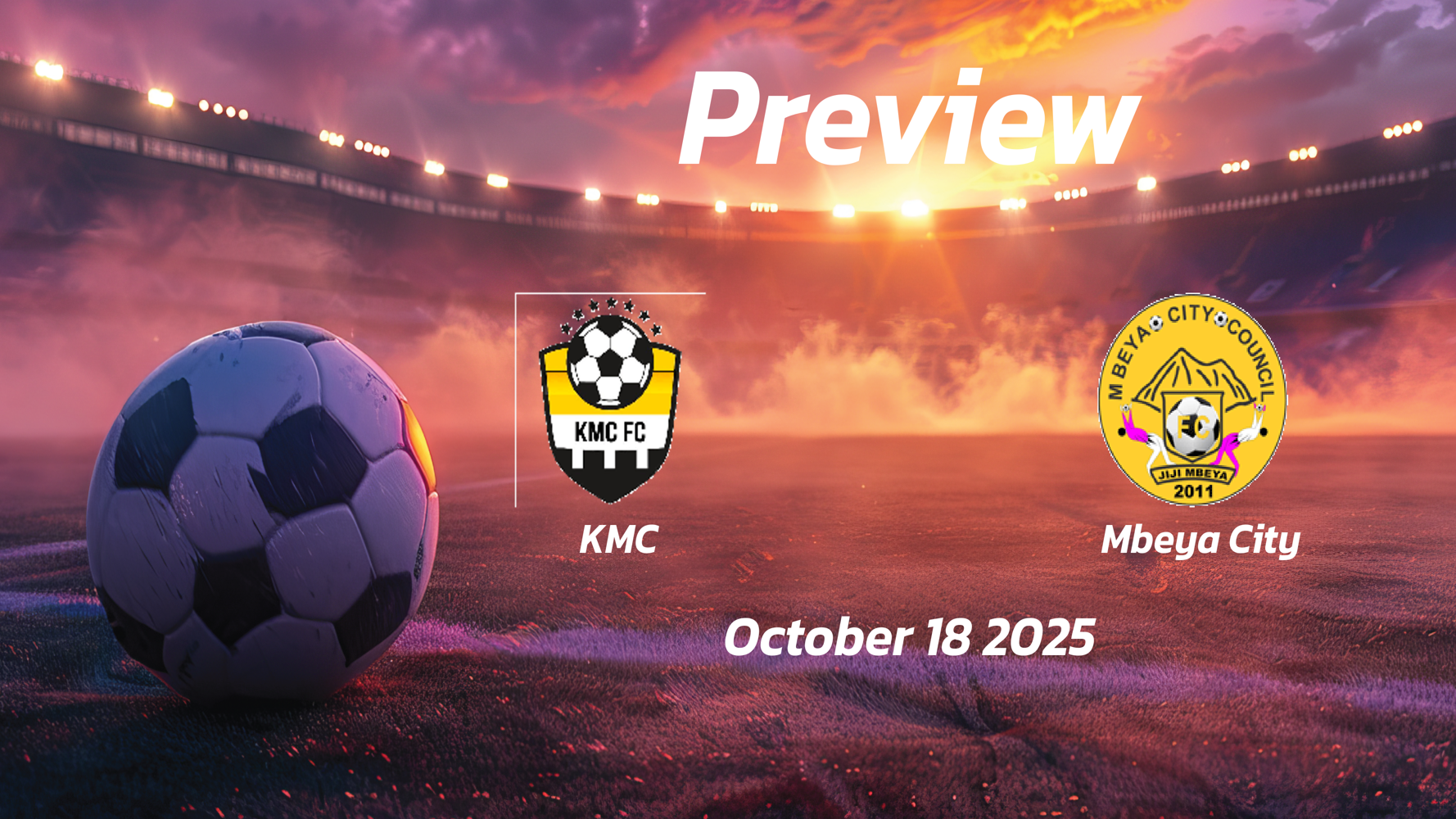 KMC vs Mbeya City: Preview – Team News, Line-ups, Prediction and Tips | October 18 13:00 GMT