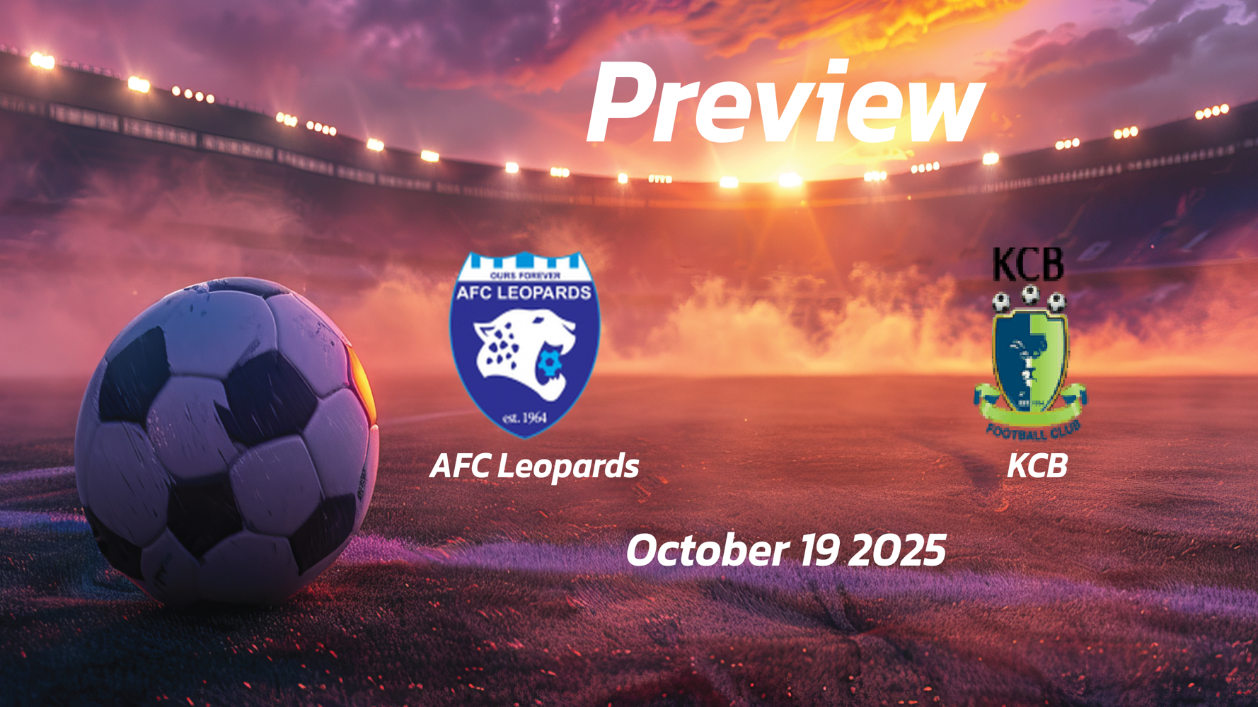 AFC Leopards vs KCB: Preview – Team News, Line-ups, Prediction and Tips | October 19 13:00 (GMT)