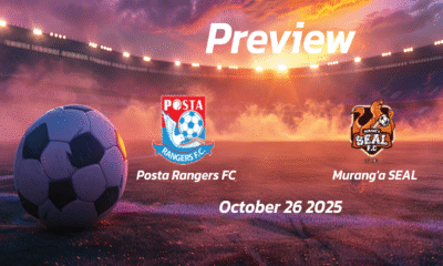 Posta Rangers FC vs Muranga SEAL: Preview – Team News, Line-ups, Prediction and Tips | October 26 12:00 (GMT)