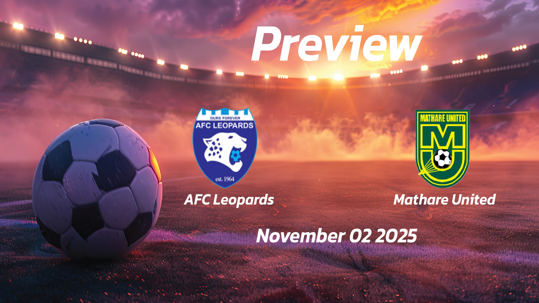 AFC Leopards vs Mathare United: Preview – Team News, Line-ups, Prediction and Tips | November 02 12:00 (GMT)