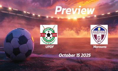 UPDF vs Maroons: Preview – Team News, Line-ups, Prediction and Tips | October 15 13:00 (GMT)