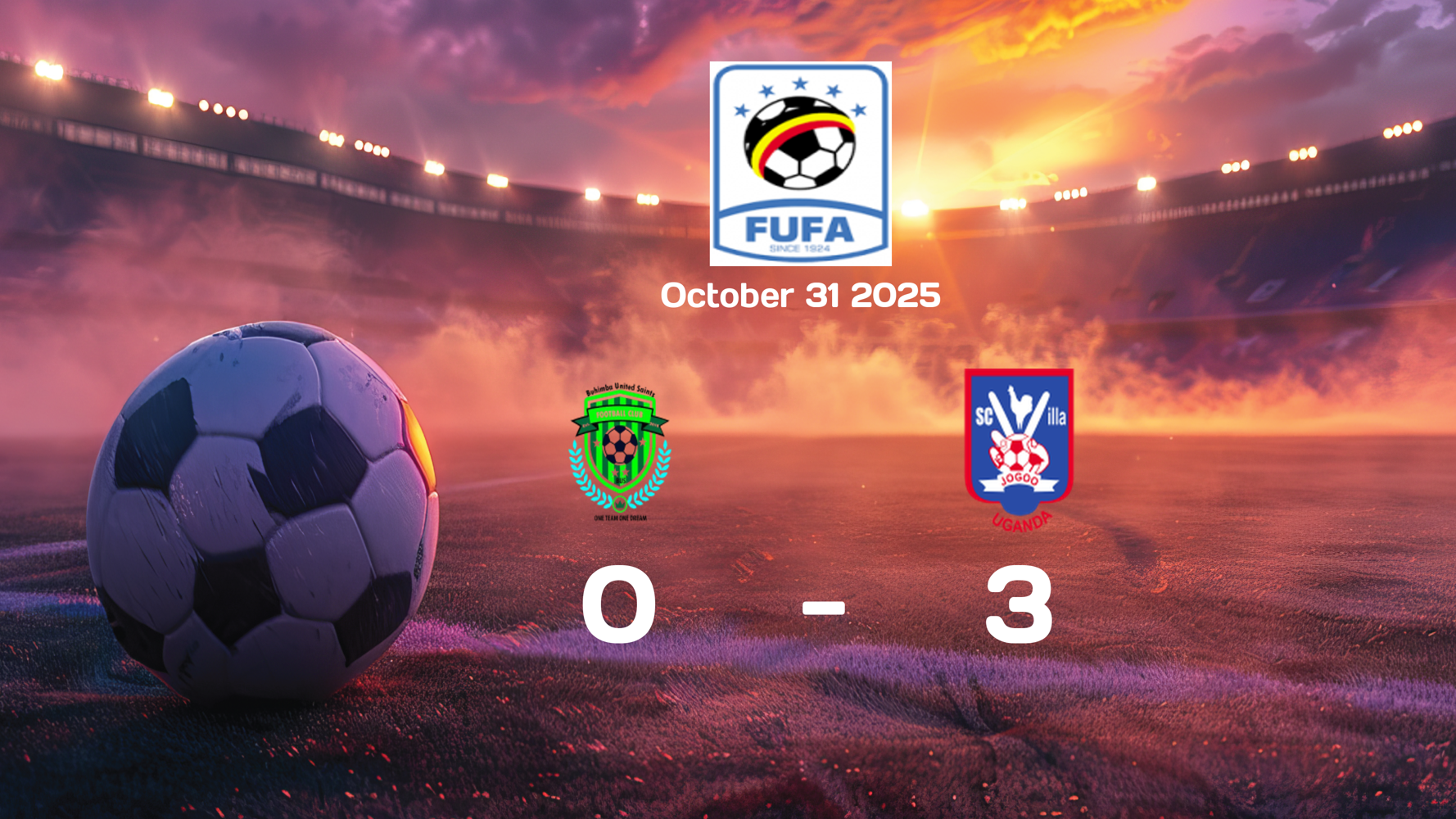 SC Villa Dominates Buhimba Saints with Commanding 3-0 Victory in Uganda Premier League Clash on October 31, 2025 SC Villa Dominates Buhimba Saints with Commanding 3-0 Victory in Uganda Premier League Clash on October 31, 2025