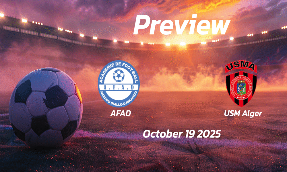 AFAD vs USM Alger: Preview – Team News, Line-ups, Prediction and Tips | October 19 16:00 (GMT)