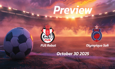 FUS Rabat vs Olympique Safi: Preview – Team News, Line-ups, Prediction and Tips | October 30 19:00 GMT