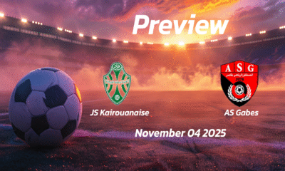 JS Kairouanaise vs AS Gabes: Preview – Team News, Line-ups, Prediction and Tips | November 04 13:30 (GMT)