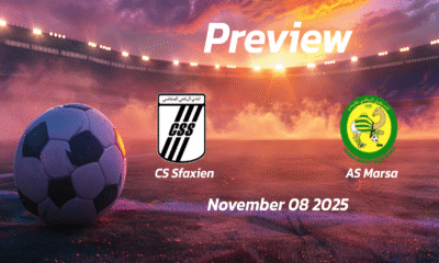 CS Sfaxien vs AS Marsa: Preview – Team News, Line-ups, Prediction and Tips | November 08 13:30 GMT