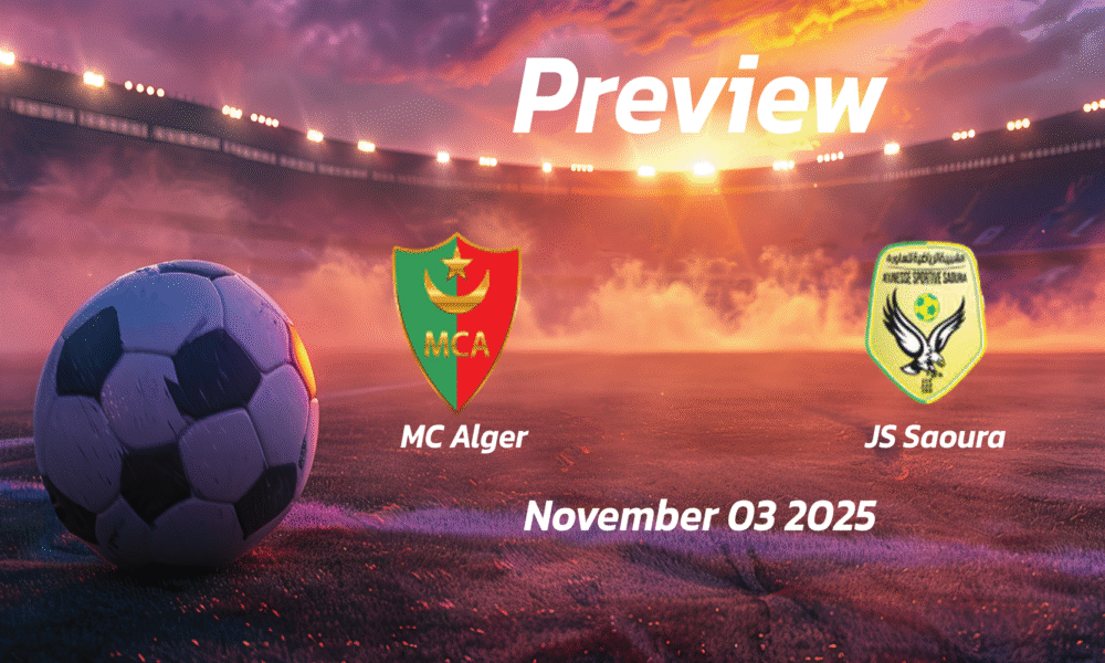 MC Alger vs JS Saoura: Preview – Team News, Line-ups, Prediction and Tips | November 03 19:00 (GMT)