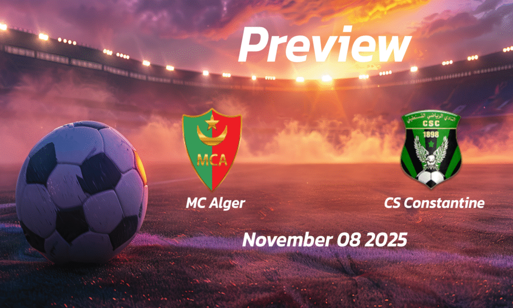 MC Alger vs CS Constantine: Preview – Team News, Line-ups, Prediction and Tips | November 08 18:00 (GMT)