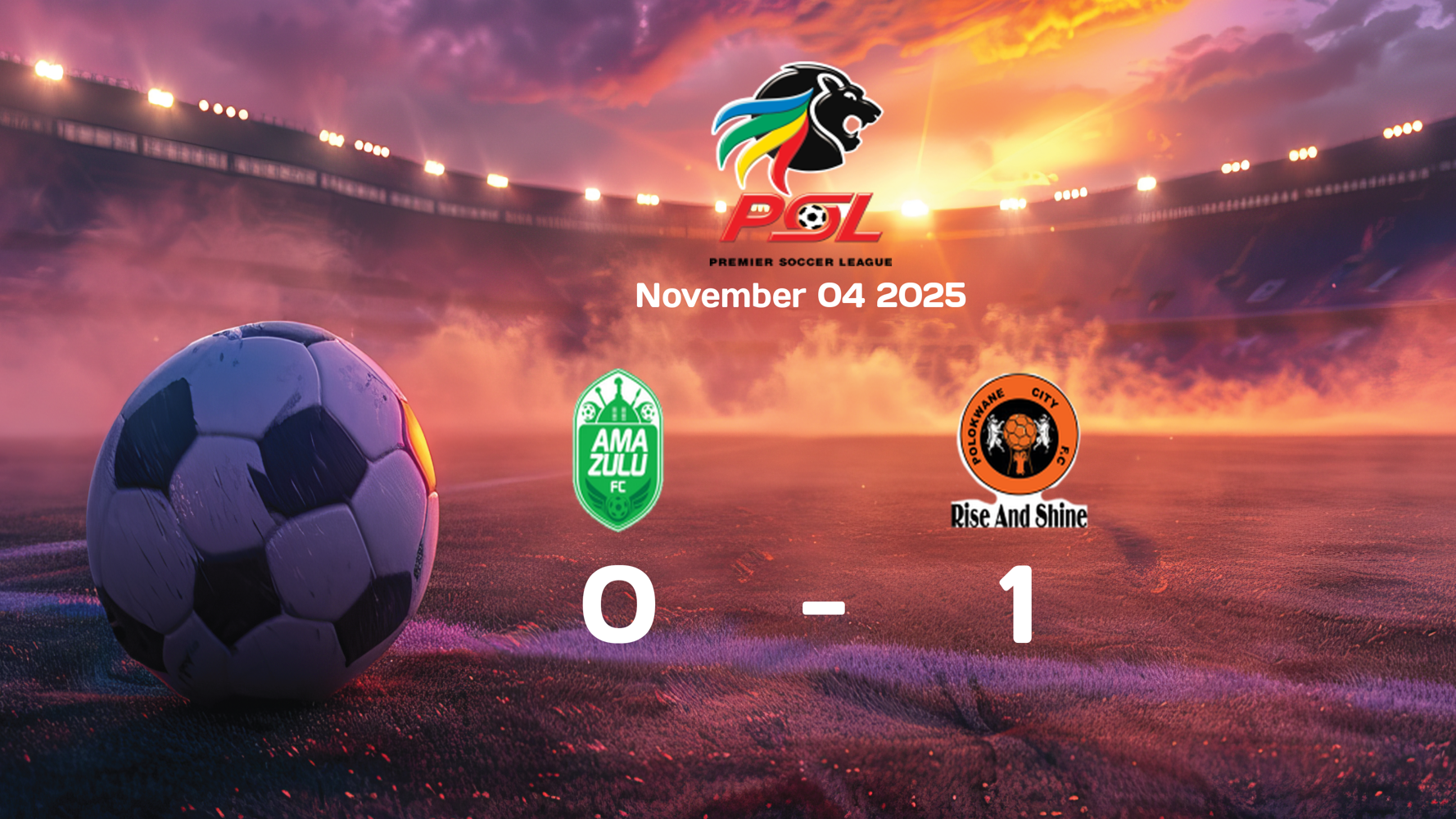 Polokwane City Secures Victory Against Amazulu in 1-0 Win | Premier Soccer League Match Report 2025-11-04