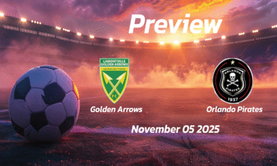 Golden Arrows vs Orlando Pirates: Preview – Team News, Line-ups, Prediction and Tips | November 05 17:30 (GMT)