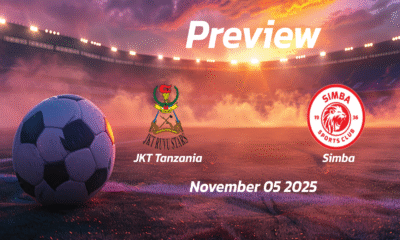 JKT Tanzania vs Simba: Preview – Team News, Line-ups, Prediction and Tips | November 05 13:00 (GMT)