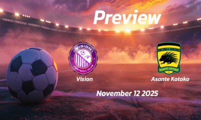 Vision vs Asante Kotoko: Preview – Team News, Line-ups, Prediction and Tips | November 12 15:00 (GMT)