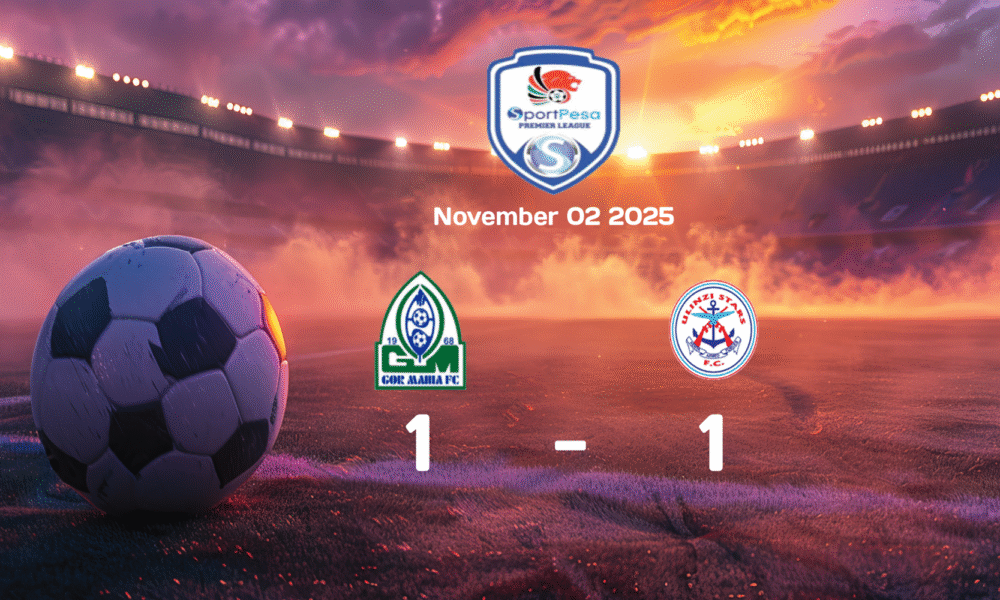Gor Mahia vs Ulinzi Stars Match Ends in 1-1 Draw in FKF Premier League 2025-11-02