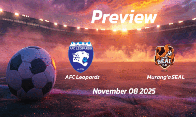 AFC Leopards vs Muranga SEAL: Preview – Team News, Line-ups, Prediction and Tips | November 08 13:00 (GMT)