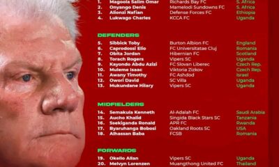 Uganda unveil strong AFCON 2025 squad as Group C clash with Super Eagles looms
