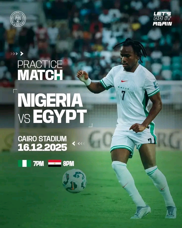 Super Eagles to face Egypt in pre-AFCON friendly on December 16