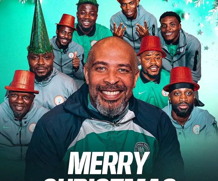 Super Eagles Spread Christmas Cheer from AFCON Camp in Morocco
