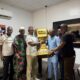 LSFA Presents Ex-Internationals Cup Trophy to Bet9ja Foundation Founder Kunle Soname