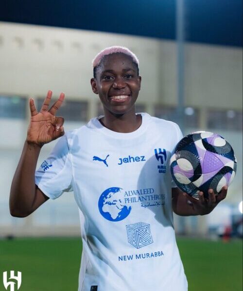 Asisat Oshoala Fires Al Hilal into Challenge Cup Semifinals with Stunning Hat-Trick