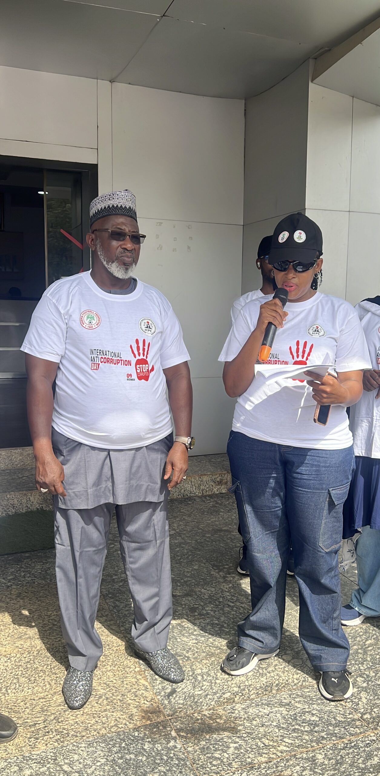 NFF Marks International Anti-Corruption Day with Awareness Walk in Abuja NFF Marks International Anti-Corruption Day with Awareness Walk in Abuja