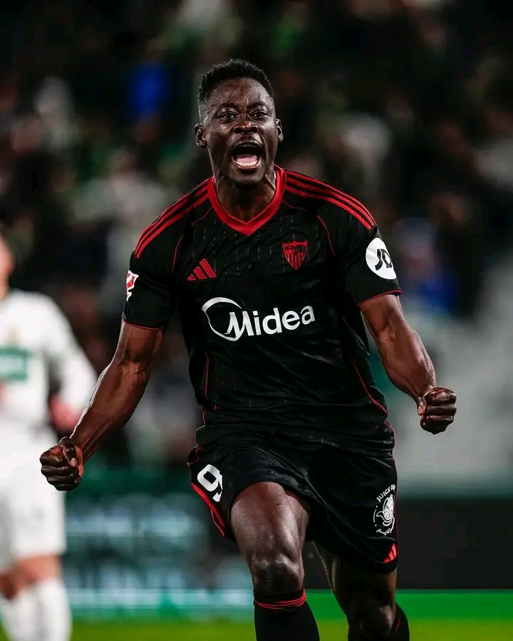 Akor Adams Scores Brace to Rescue Sevilla in Draw Against Elche