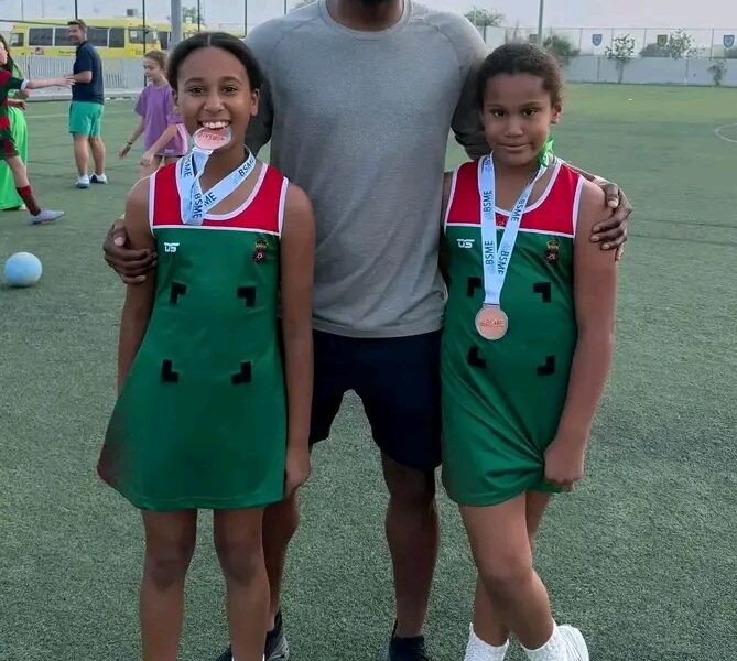 Mikel Obi Trades Studio Lights for Sidelines as He Cheers Twin Daughters to School Football Glory
