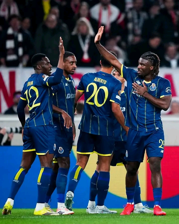 Terem  Moffi Scores as Porto Edge Stuttgart in Europa League First Leg