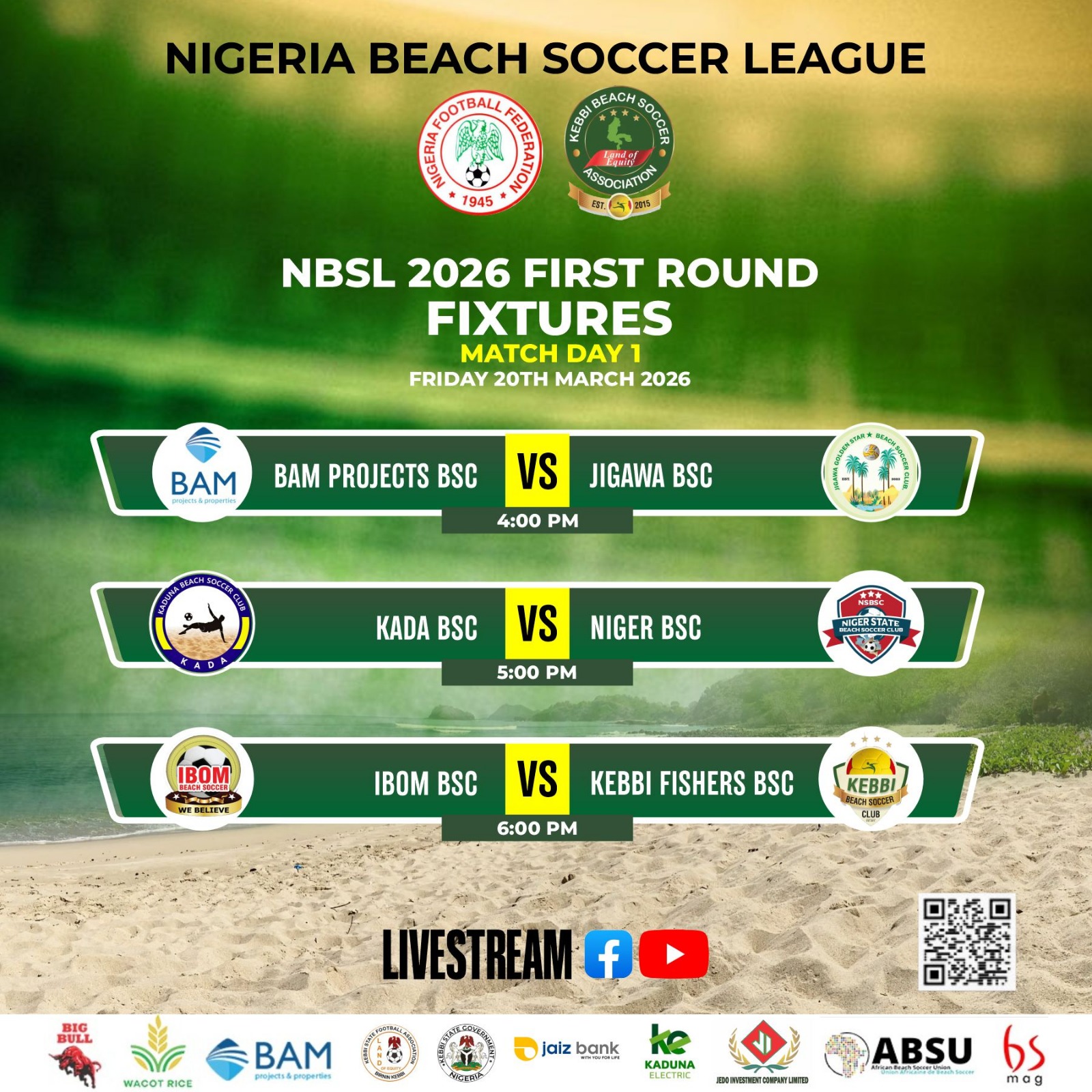 NBSL 2026 Round One Fixtures Unveiled