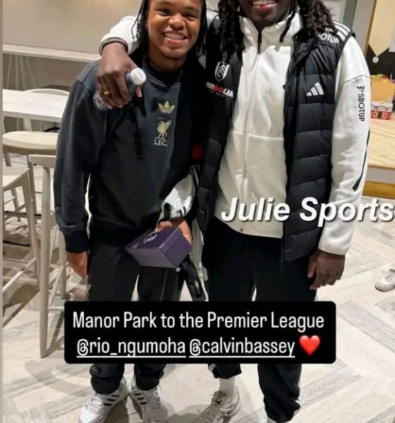 Calvin Bassey Shares Proud Nigerian Moment with Rising Star Rio Ngumoha After Anfield Clash