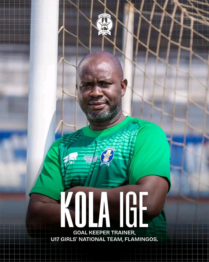 Flamingos Goalkeeper Coach, Kola Ige, Shares Insight During Shooting Stars Training Session