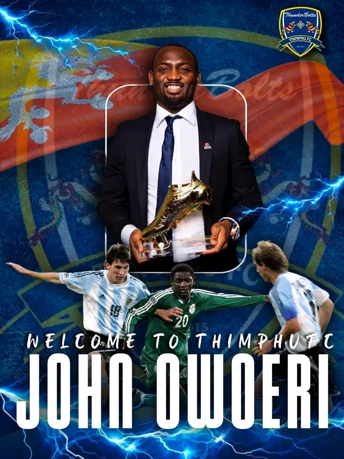 Thimphu City FC Sign Former Nigeria International John Owoeri