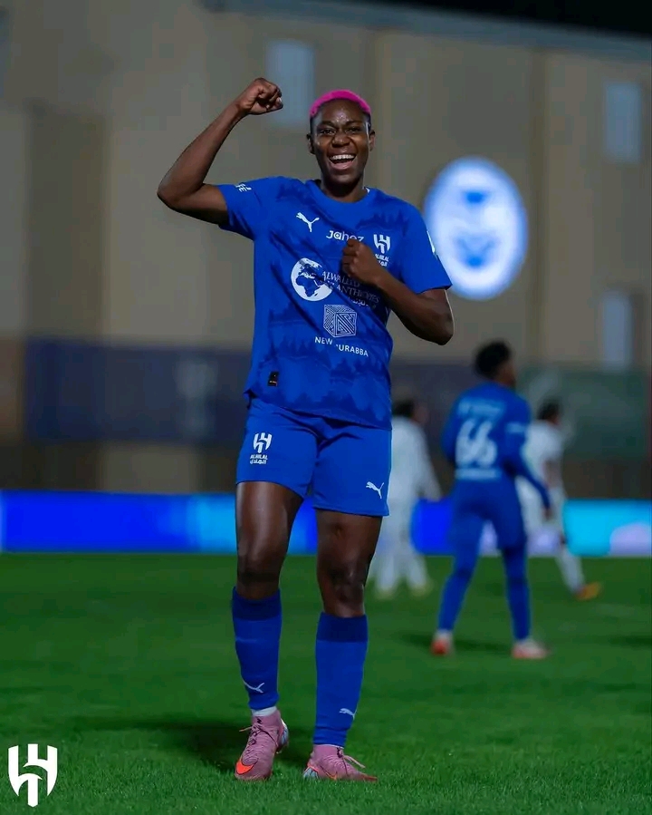 Asisat Oshoala Nets Brace as Al Hilal Thrash Eastern Flames