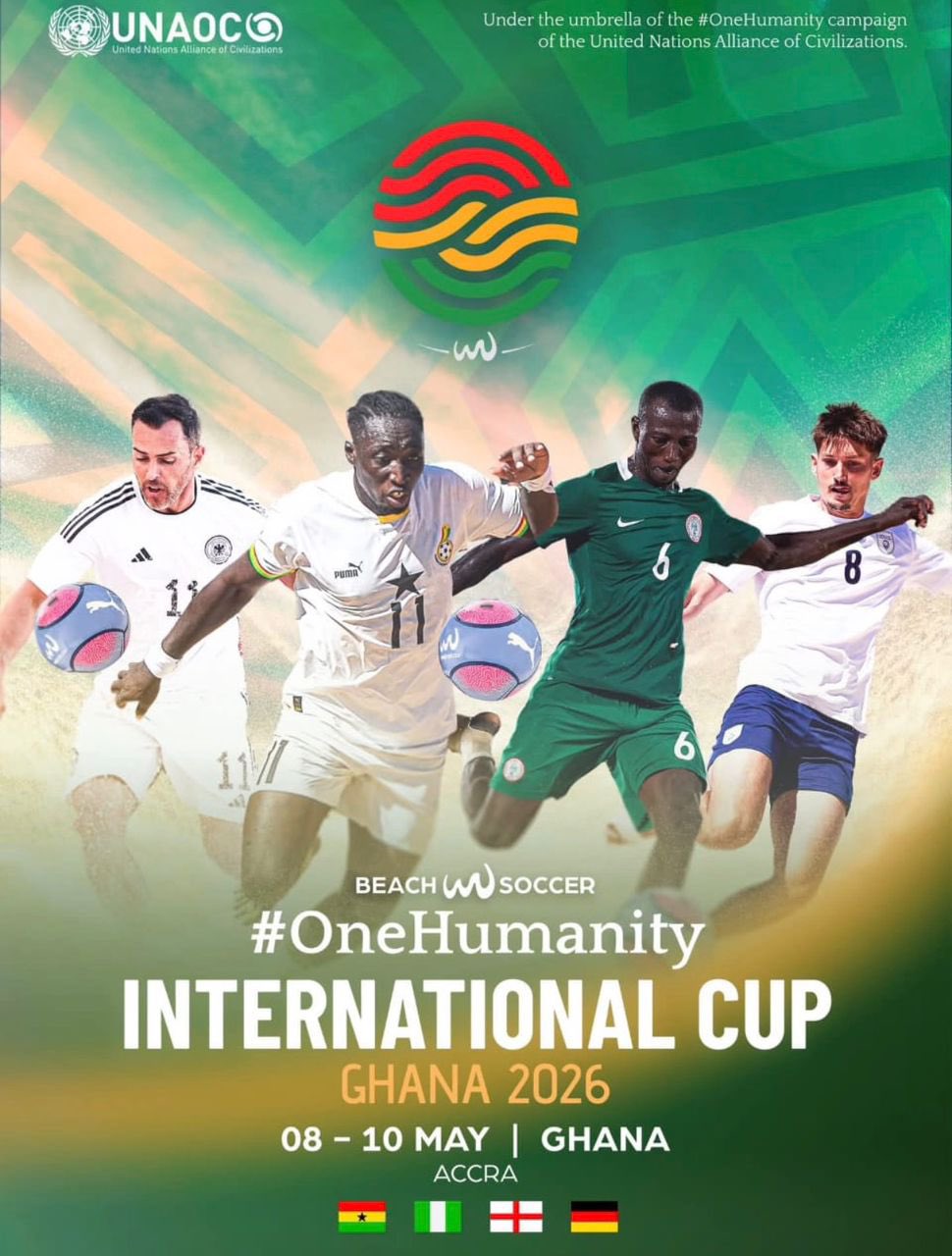 Super Sand Eagles Face Tough Test in International Beach Soccer Cup Draw