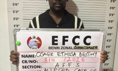 EFCC Arrests Fake Football Agent Over Alleged ₦11 Million Scam