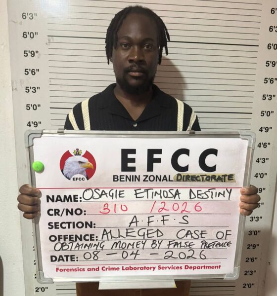 EFCC Arrests Fake Football Agent Over Alleged ₦11 Million Scam