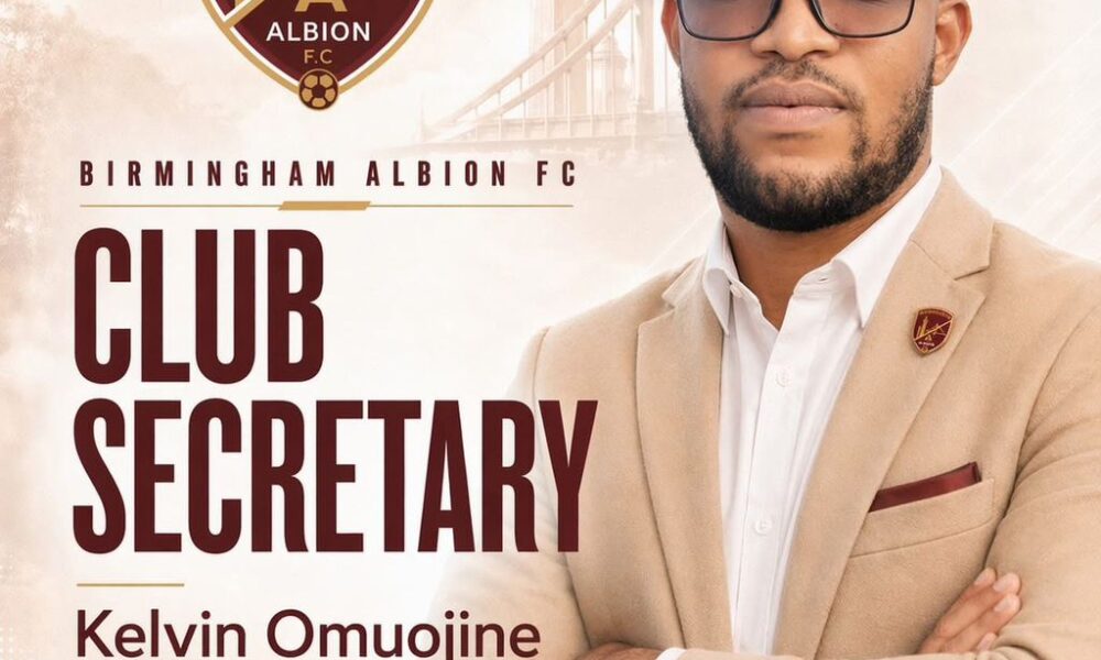 Birmingham Albion FC Appoints Nigerian Administrator Kelvin Omuojine as Club Secretary