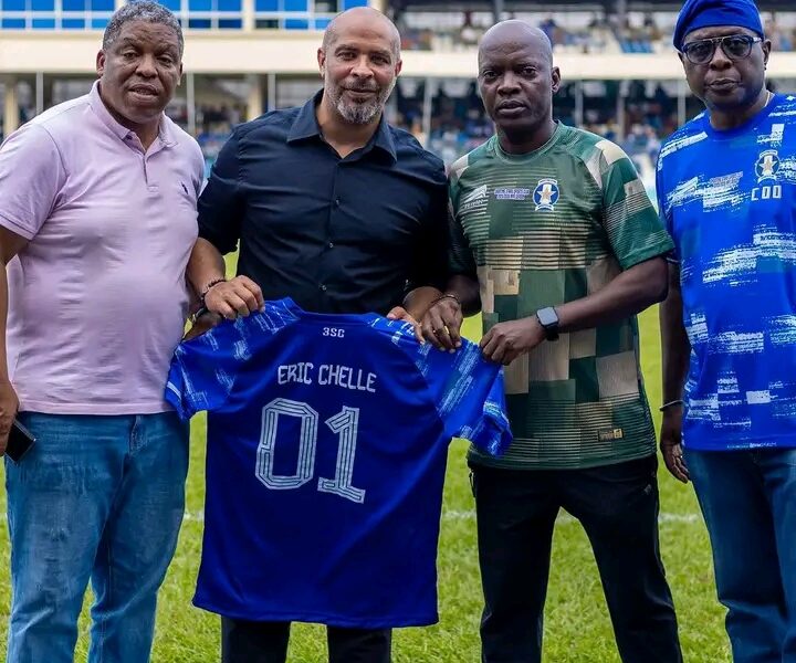 Super Eagles Coach Eric Chelle Attends NPFL Clash, Scouts Talent for Unity Cup