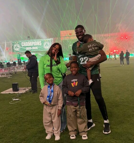 Francis Uzoho Helps AC Omonia Clinch 2025/26 Cypriot First Division Title, celebrates with family