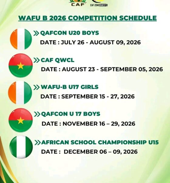 Nigeria to Host 2026 WAFU B African Schools Championship