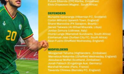 Zimbabwe Name Strong Warriors Squad for Unity Cup Clash Against Nigeria