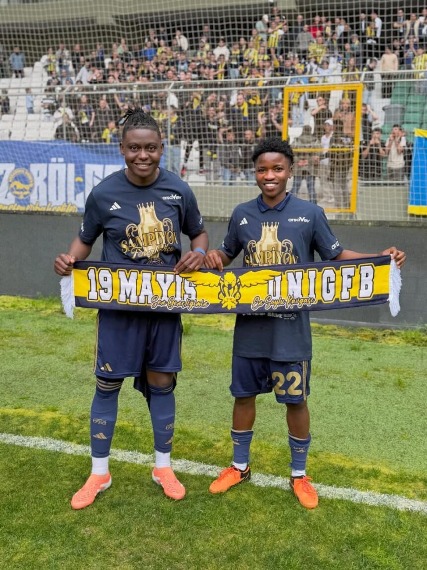 Nigerian Stars Regina Otu and Flourish Sabastine Celebrate Historic First League Title with Fenerbahçe Women