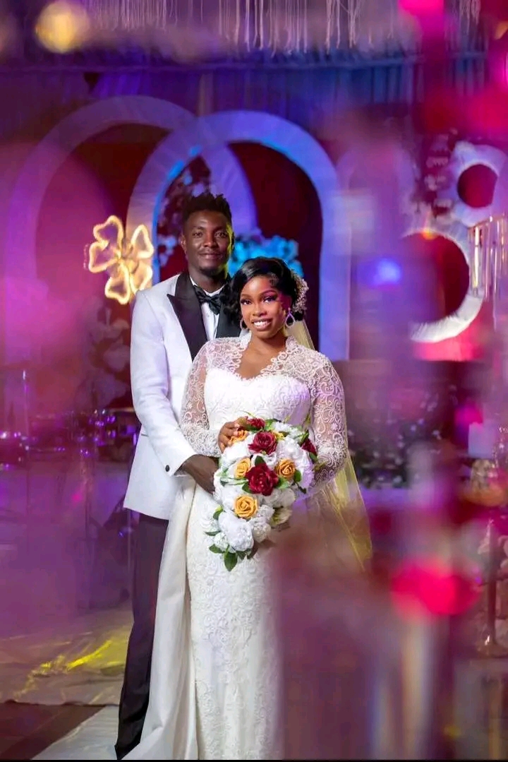 Former Bendel Insurance Striker Imade Osarenkhoe Weds Oghogho Sandra